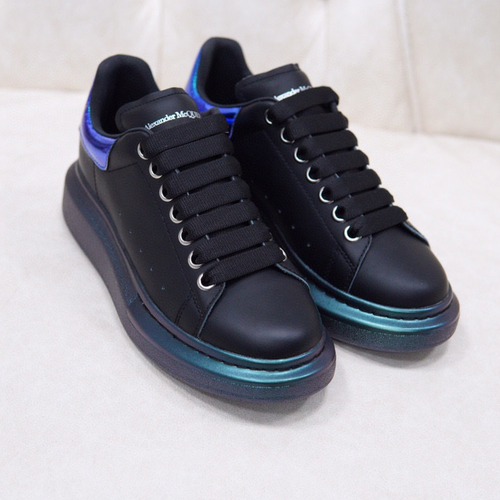 Alexander Mqueen Air Platform Leather Sneakers - FashionPlug