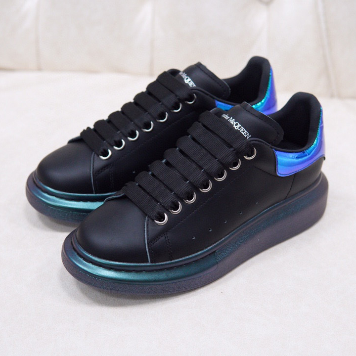 Alexander Mqueen Air Platform Leather Sneakers - FashionPlug