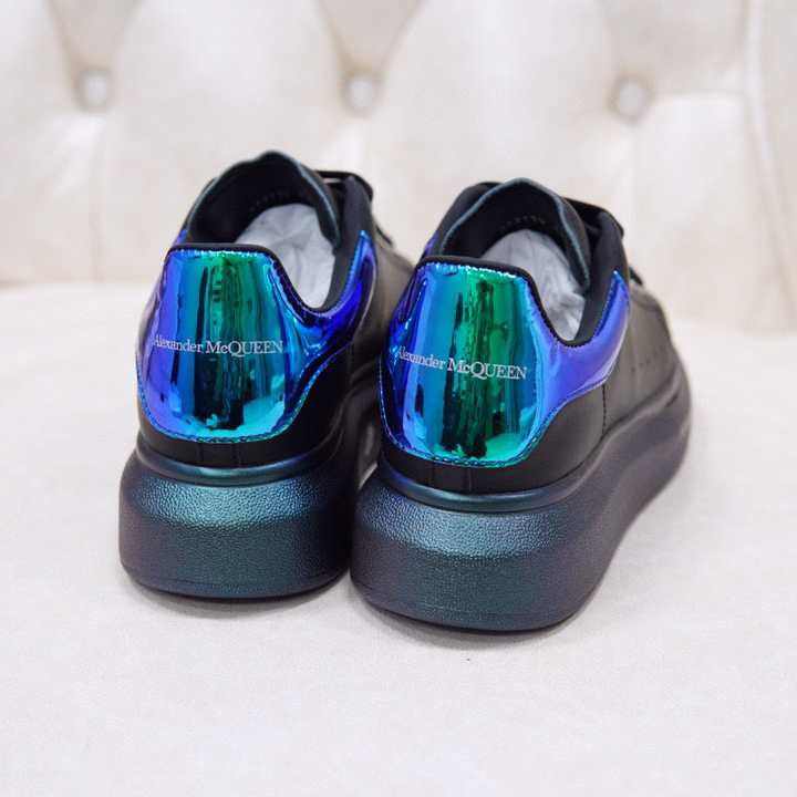 Alexander Mqueen Air Platform Leather Sneakers - FashionPlug