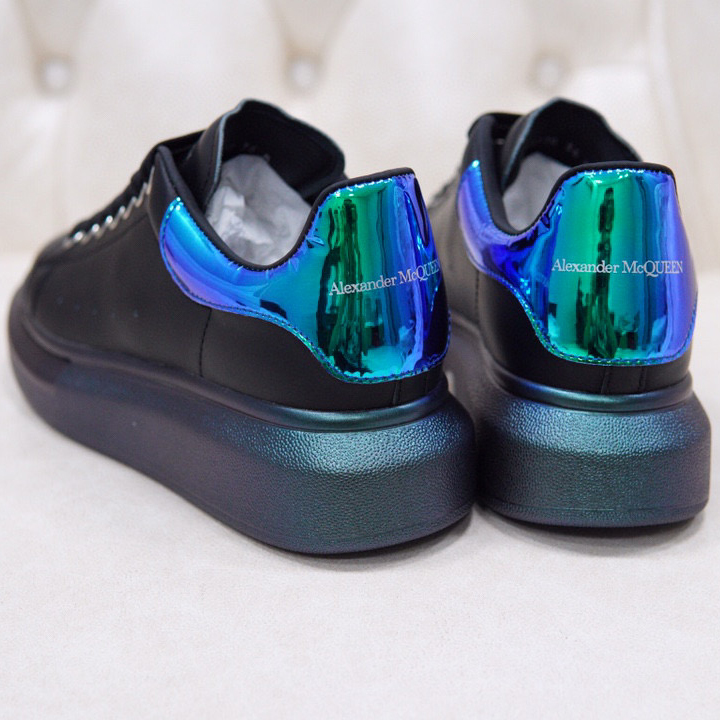 Alexander Mqueen Air Platform Leather Sneakers - FashionPlug