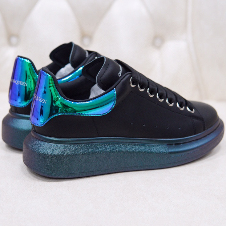 Alexander Mqueen Air Platform Leather Sneakers - FashionPlug