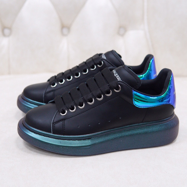 Alexander Mqueen Air Platform Leather Sneakers - FashionPlug