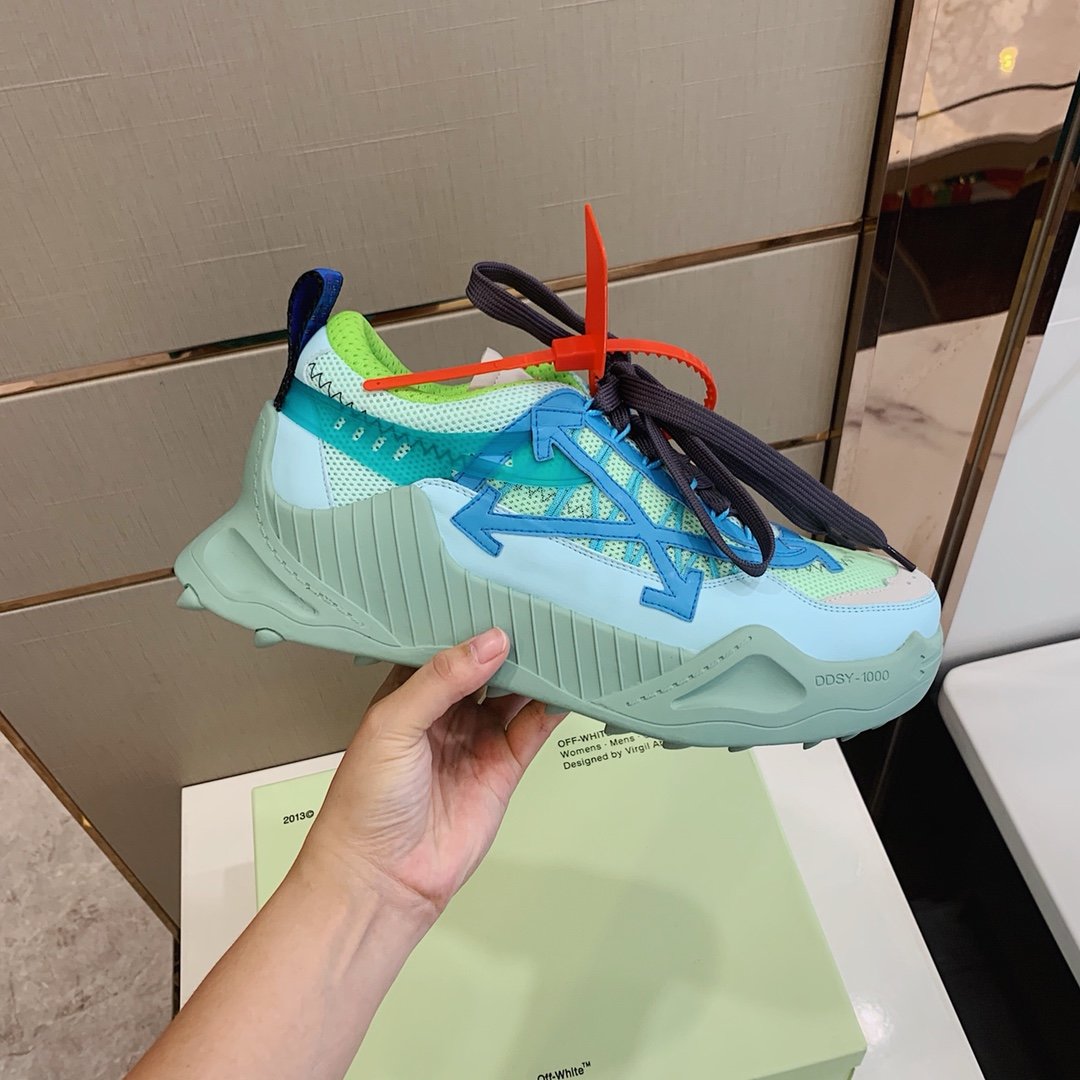 Off White ODSY-1000 Sneaker In Green - FashionPlug