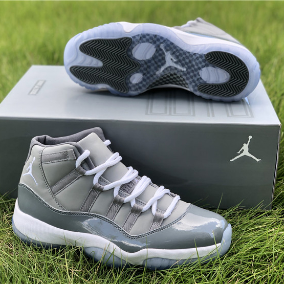 Jordan Air 11 Retro “Cool Grey” Sneakers  378037-001 - FashionPlug