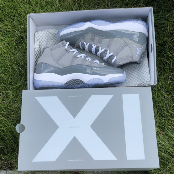 Jordan Air 11 Retro “Cool Grey” Sneakers  378037-001 - FashionPlug