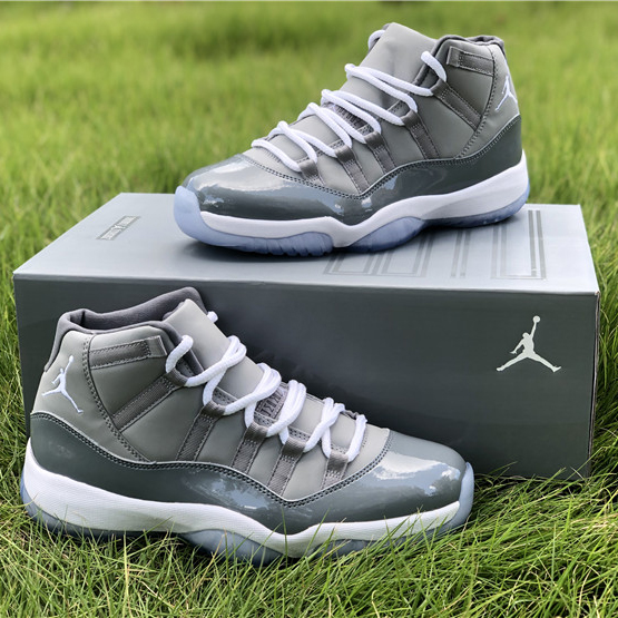 Jordan Air 11 Retro “Cool Grey” Sneakers  378037-001 - FashionPlug