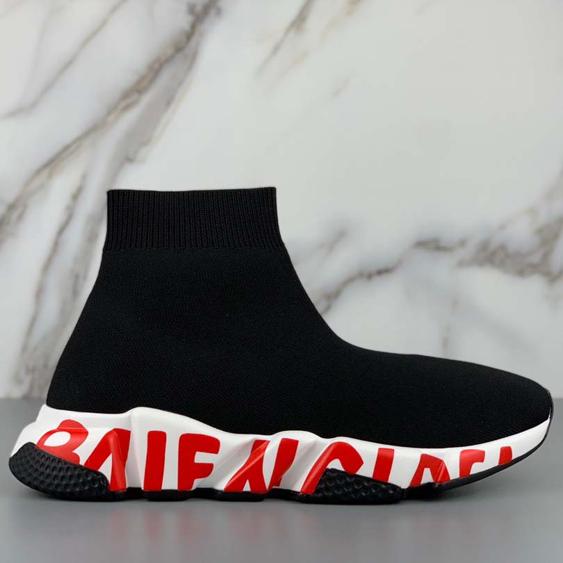 Balenciaga Speed Sneakers Black - FashionPlug