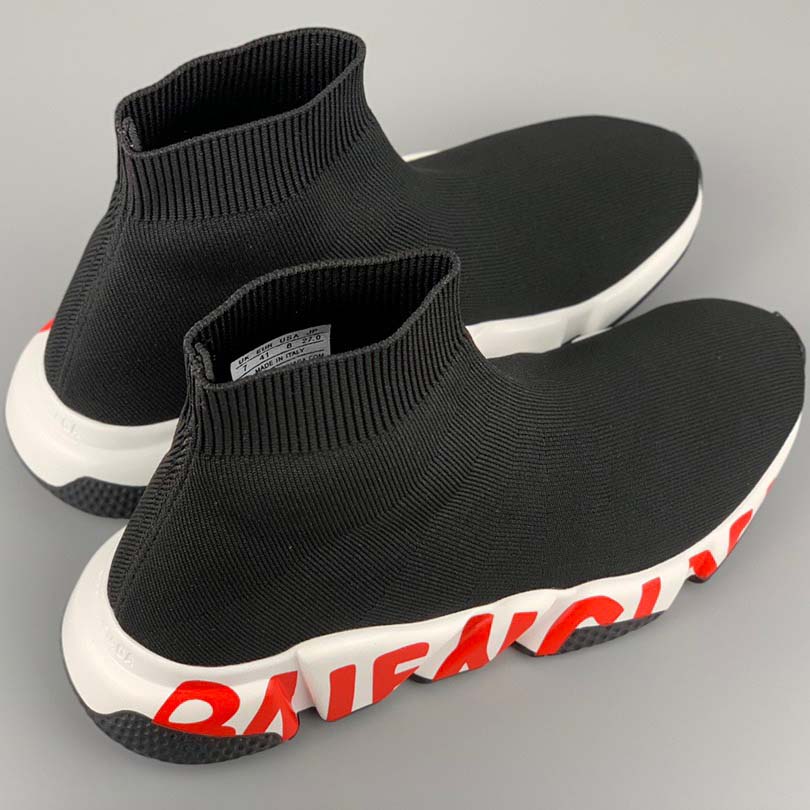 Balenciaga Speed Sneakers Black - FashionPlug