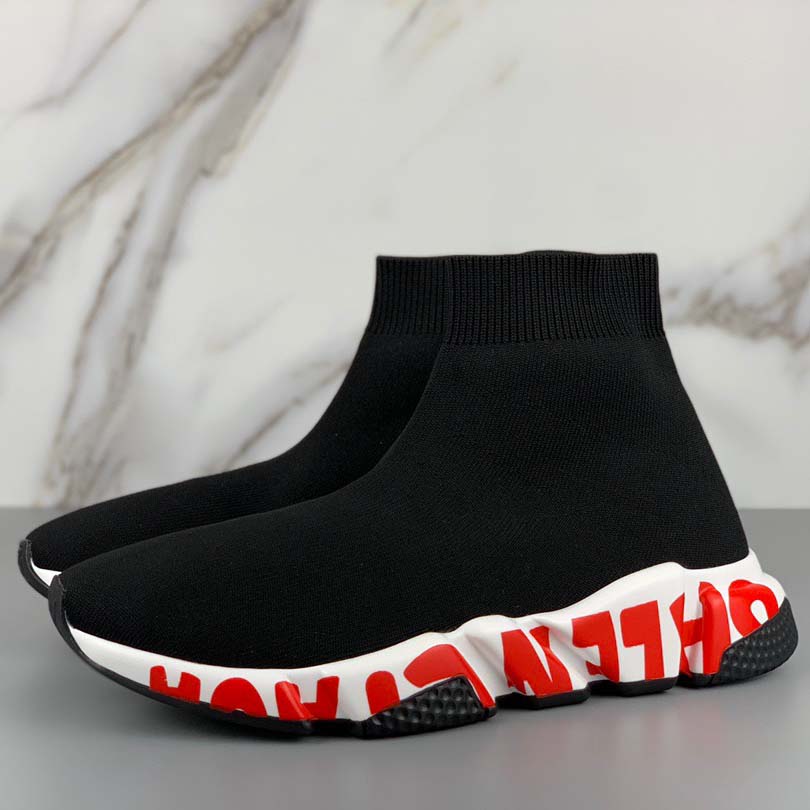 Balenciaga Speed Sneakers Black - FashionPlug