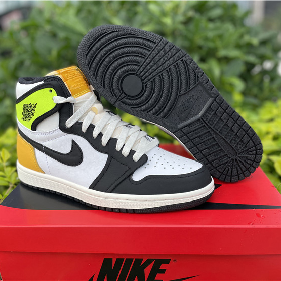 Jordan Air 1 High OG Volt Gold Sail 555088-118 - FashionPlug