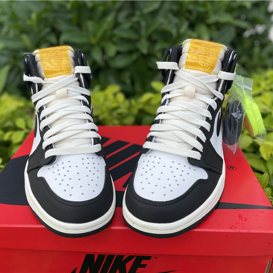 Jordan Air 1 High OG Volt Gold Sail 555088-118 - FashionPlug