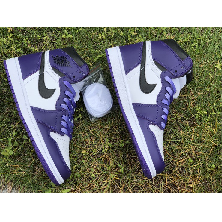 Jordan Air 1 Retro High Court Purple White - FashionPlug