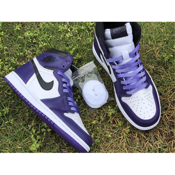 Jordan Air 1 Retro High Court Purple White - FashionPlug
