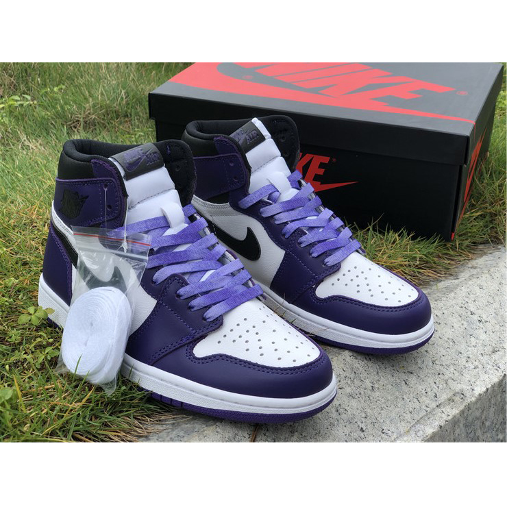 Jordan Air 1 Retro High Court Purple White - FashionPlug