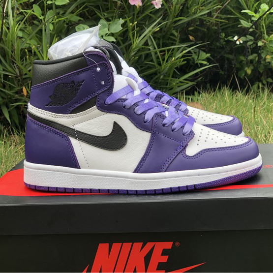 Jordan Air 1 Retro High Court Purple White - FashionPlug