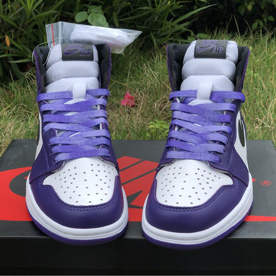 Jordan Air 1 Retro High Court Purple White - FashionPlug