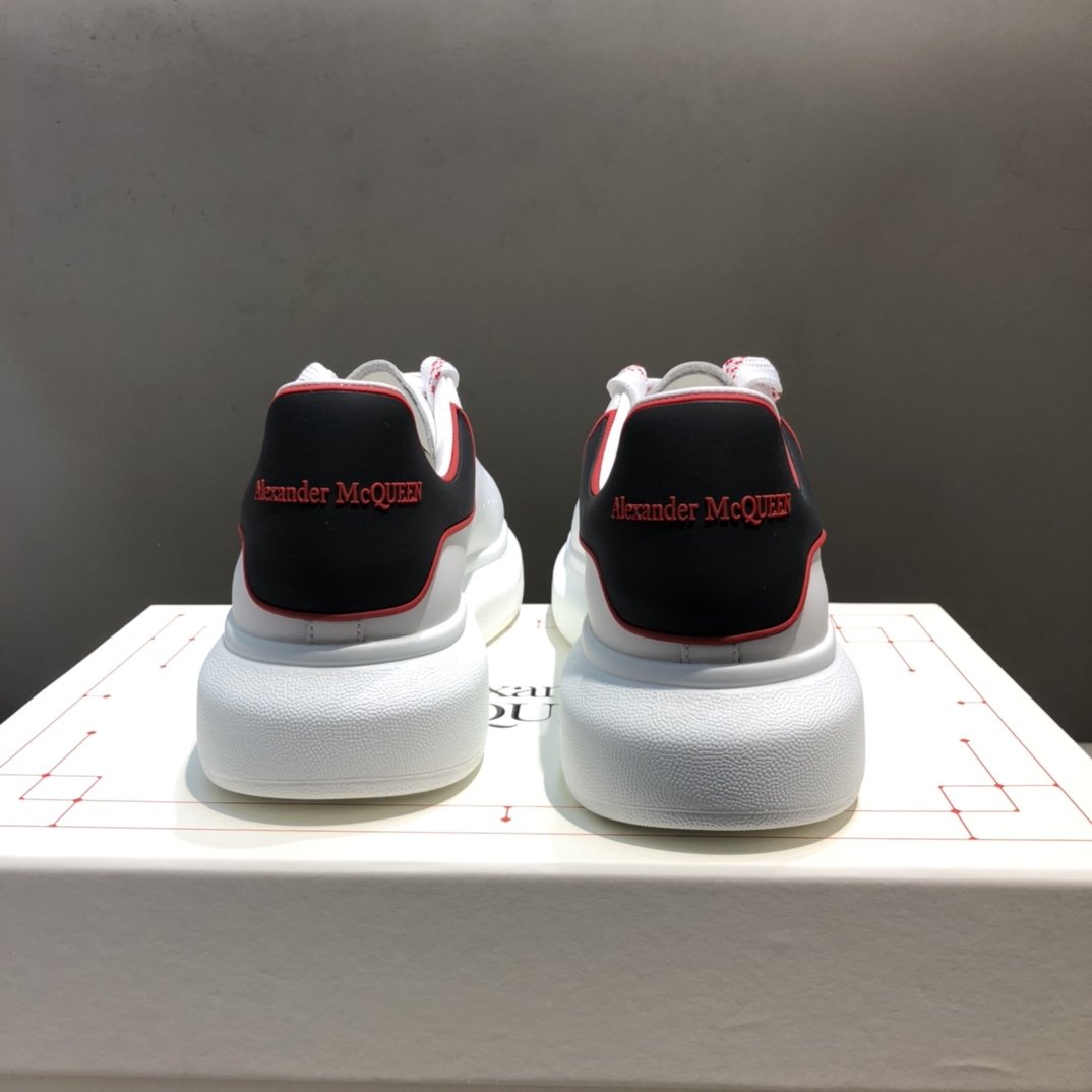 Alexander Mqueen Low-Top Air Platform Leather Sneakers    - FashionPlug
