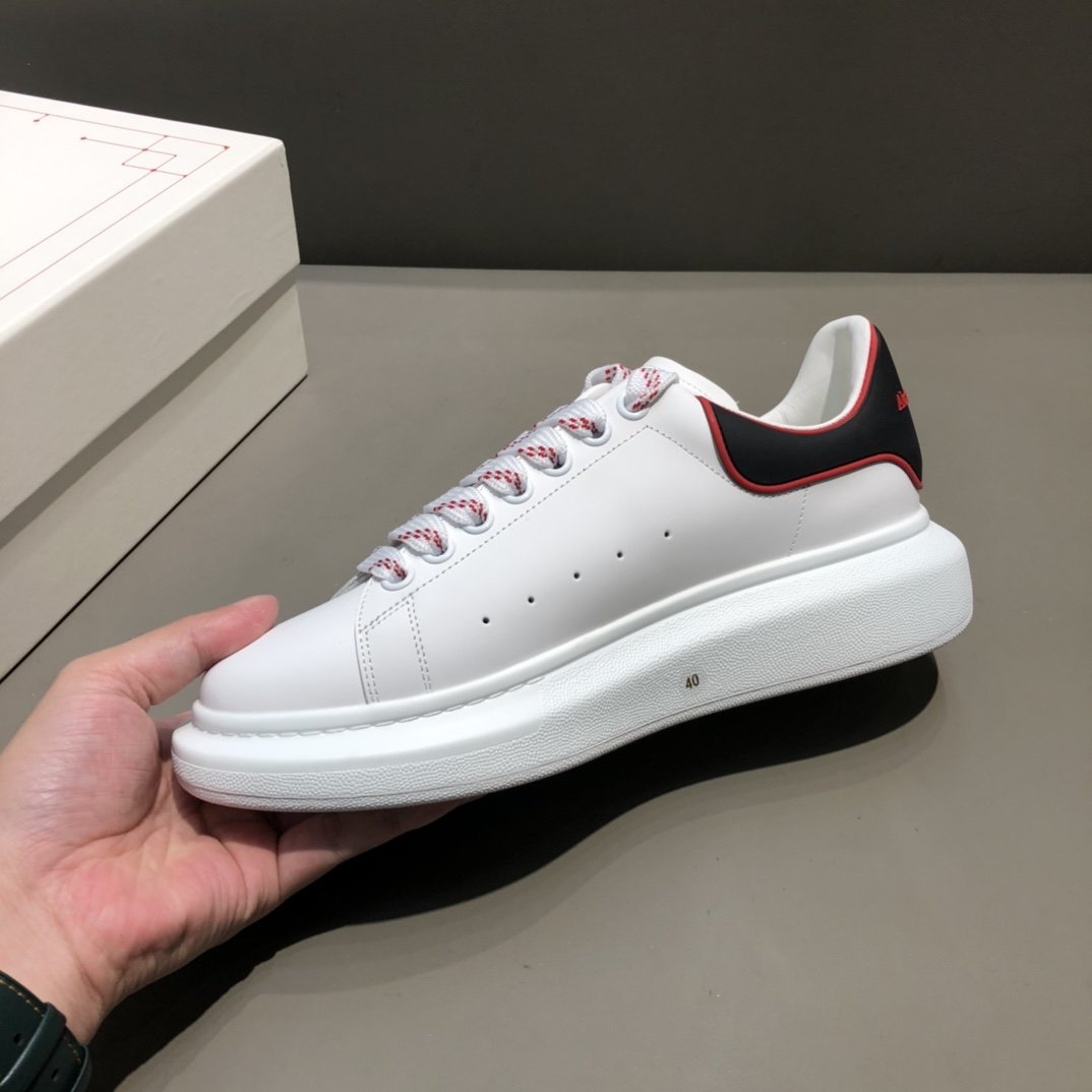 Alexander Mqueen Low-Top Air Platform Leather Sneakers    - FashionPlug