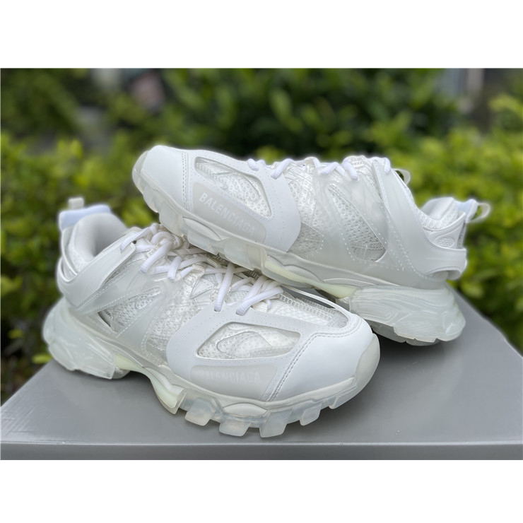Balenciaga Track Panelled Faux-leather Trainers - FashionPlug
