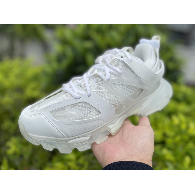 Balenciaga Track Panelled Faux-leather Trainers - FashionPlug