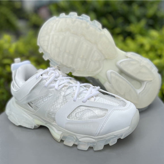 Balenciaga Track Panelled Faux-leather Trainers - FashionPlug