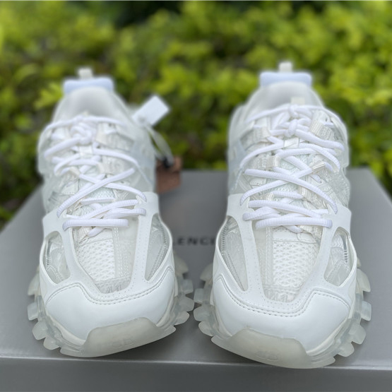 Balenciaga Track Panelled Faux-leather Trainers - FashionPlug