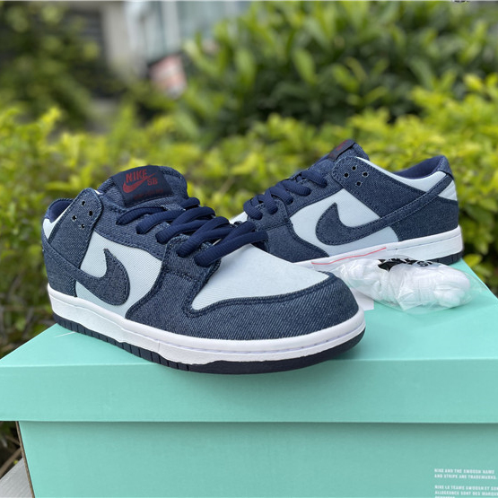Nike Dunk Low Pro SB 'Binary Blue' Sneakers - FashionPlug