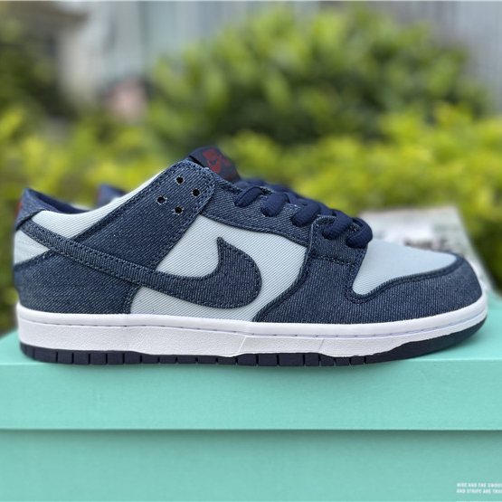 Nike Dunk Low Pro SB 'Binary Blue' Sneakers - FashionPlug