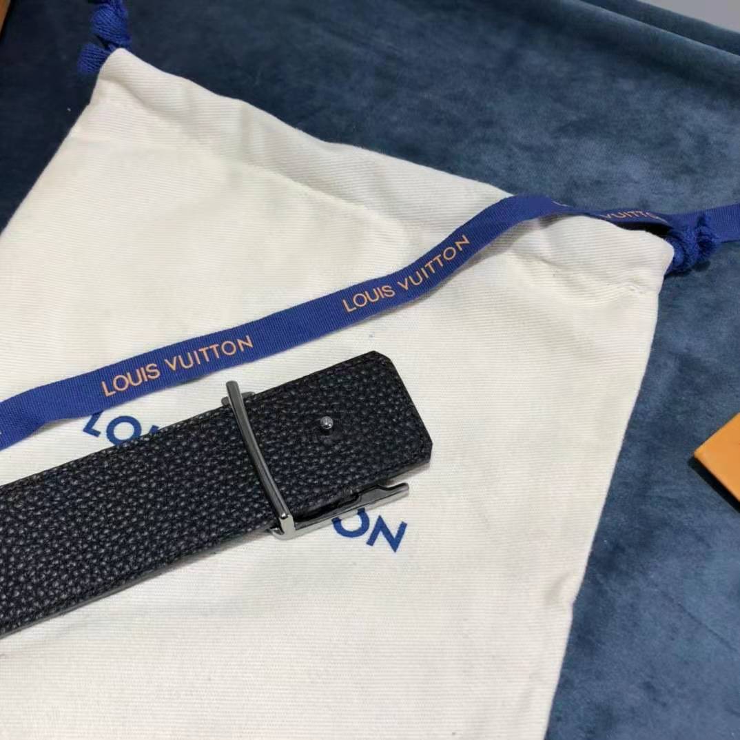 Louis Vuitton Carton Black Belt 40MM - FashionPlug