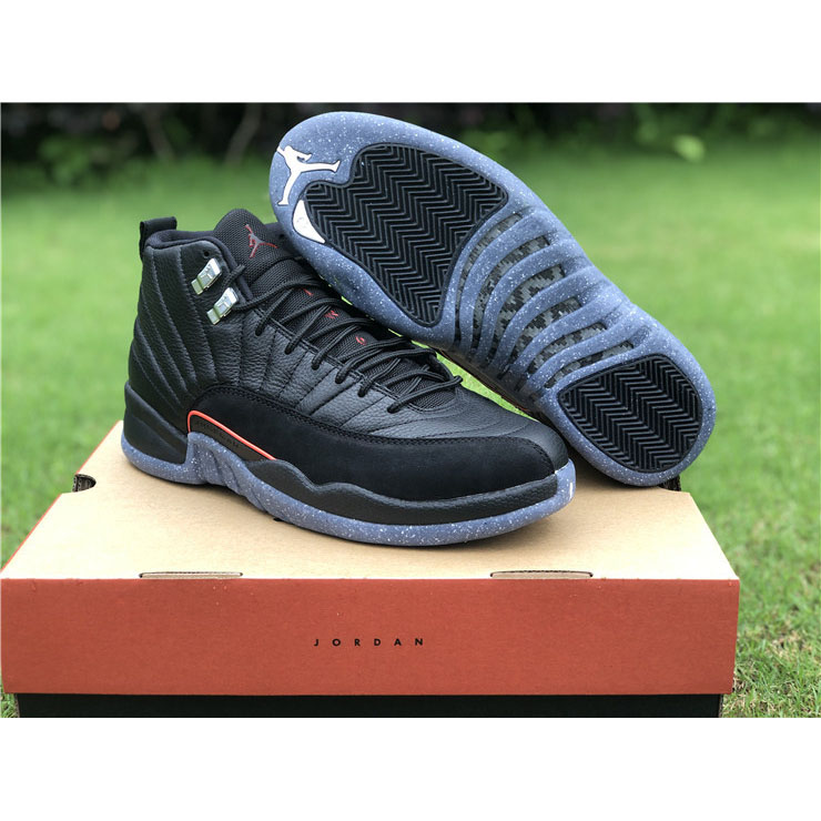 Jordan AJ12 Retro “Utility” Black/Bright Crimson White DC1062-006 - FashionPlug