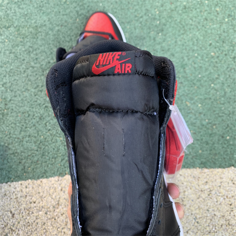 Jordan AJ 1 OG Banned Red Black Sneaker 555088-001 - FashionPlug