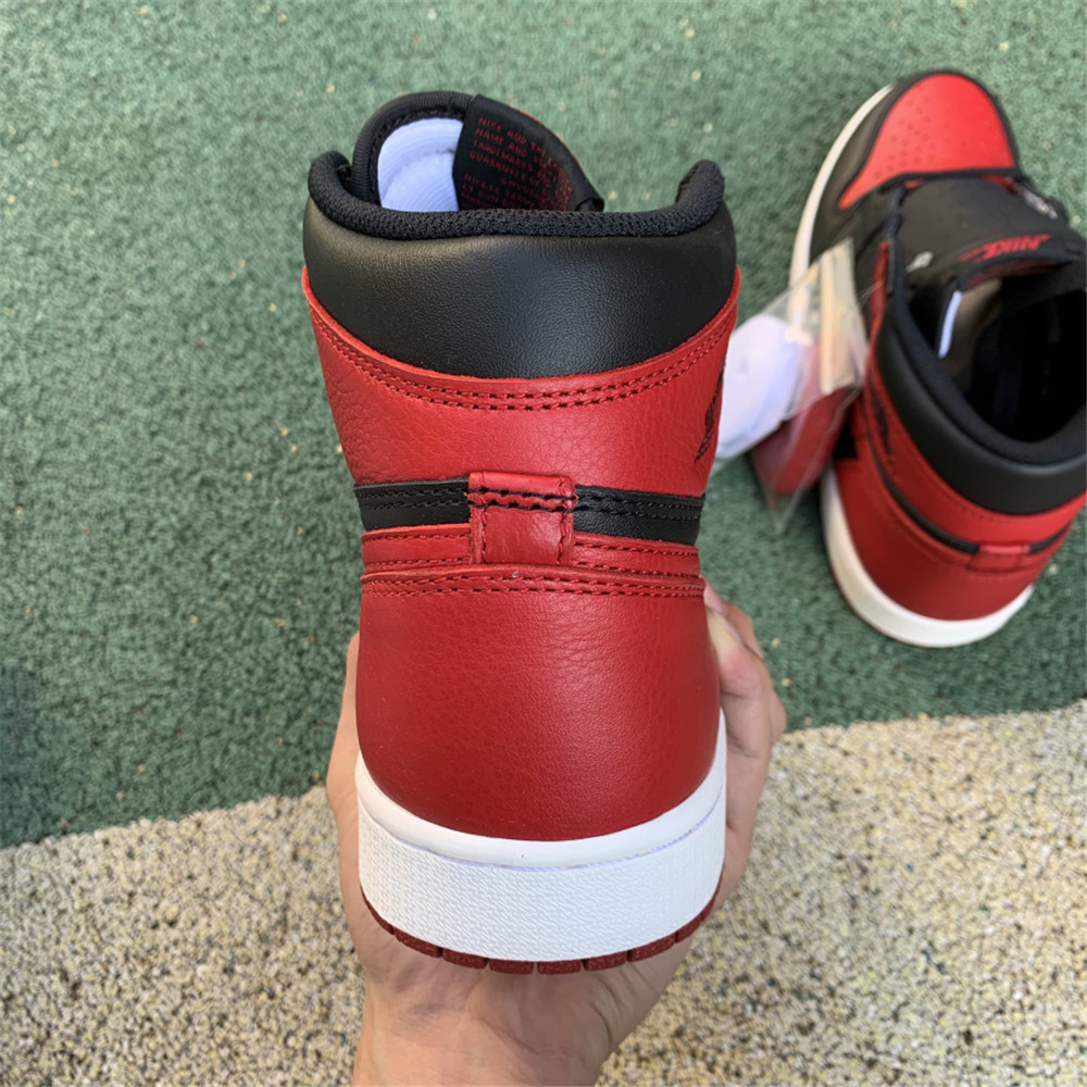 Jordan AJ 1 OG Banned Red Black Sneaker 555088-001 - FashionPlug
