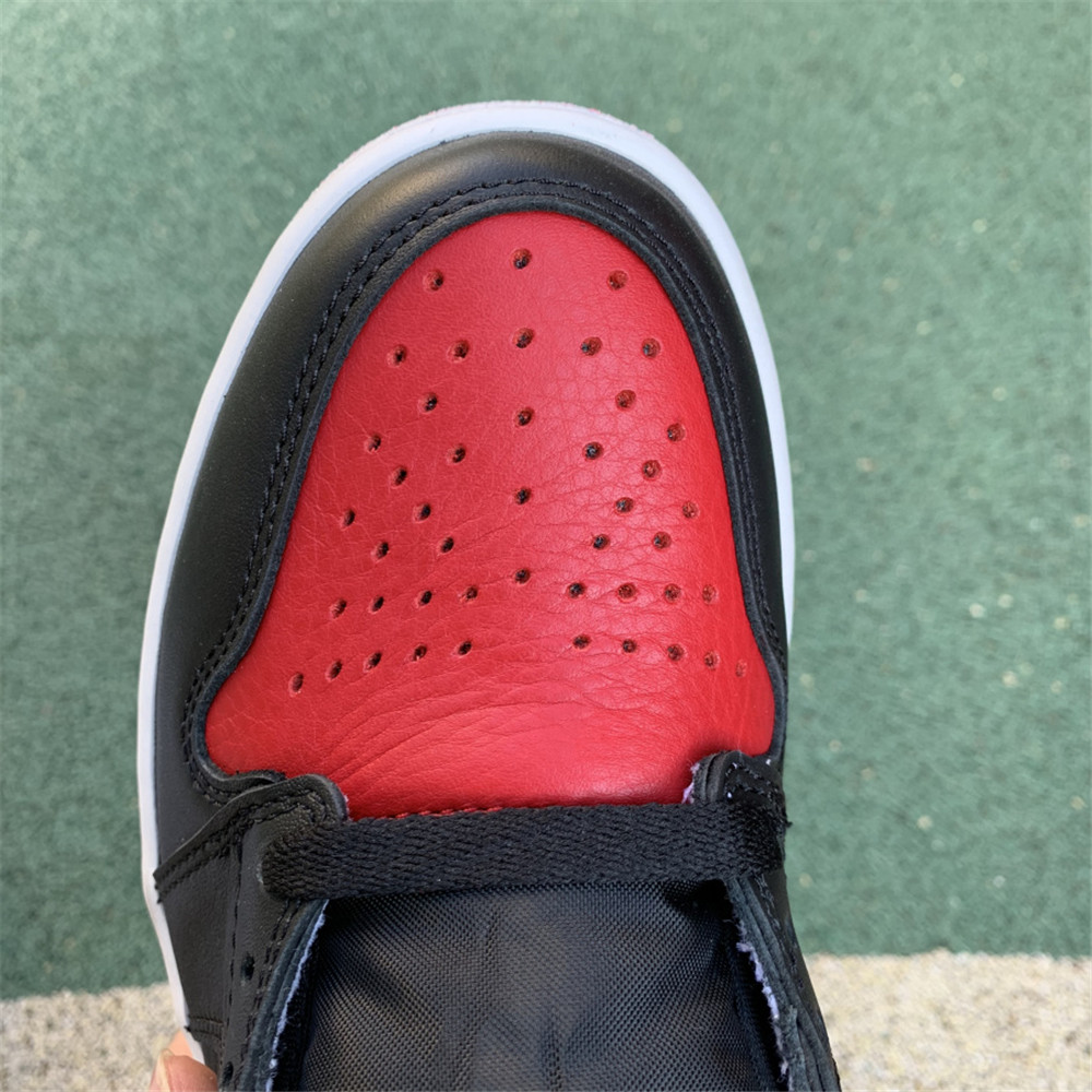 Jordan AJ 1 OG Banned Red Black Sneaker 555088-001 - FashionPlug