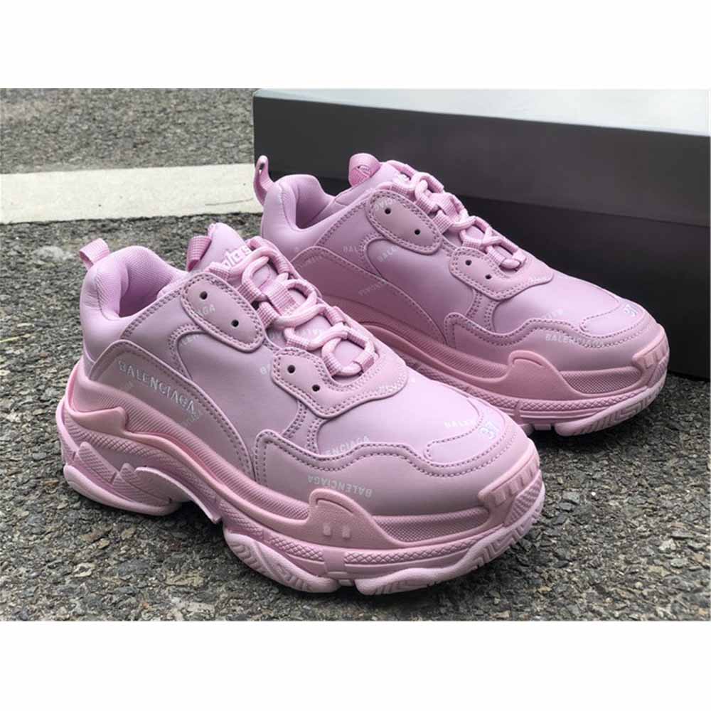 Balenciaga Triple S Logo-Print Embroidered Leather Nubuck And Mesh Sneakers - FashionPlug
