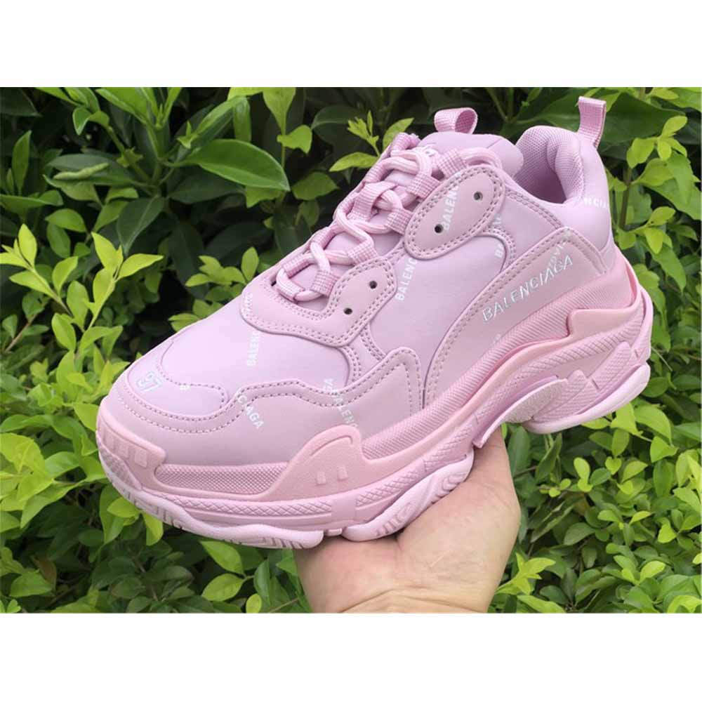 Balenciaga Triple S Logo-Print Embroidered Leather Nubuck And Mesh Sneakers - FashionPlug