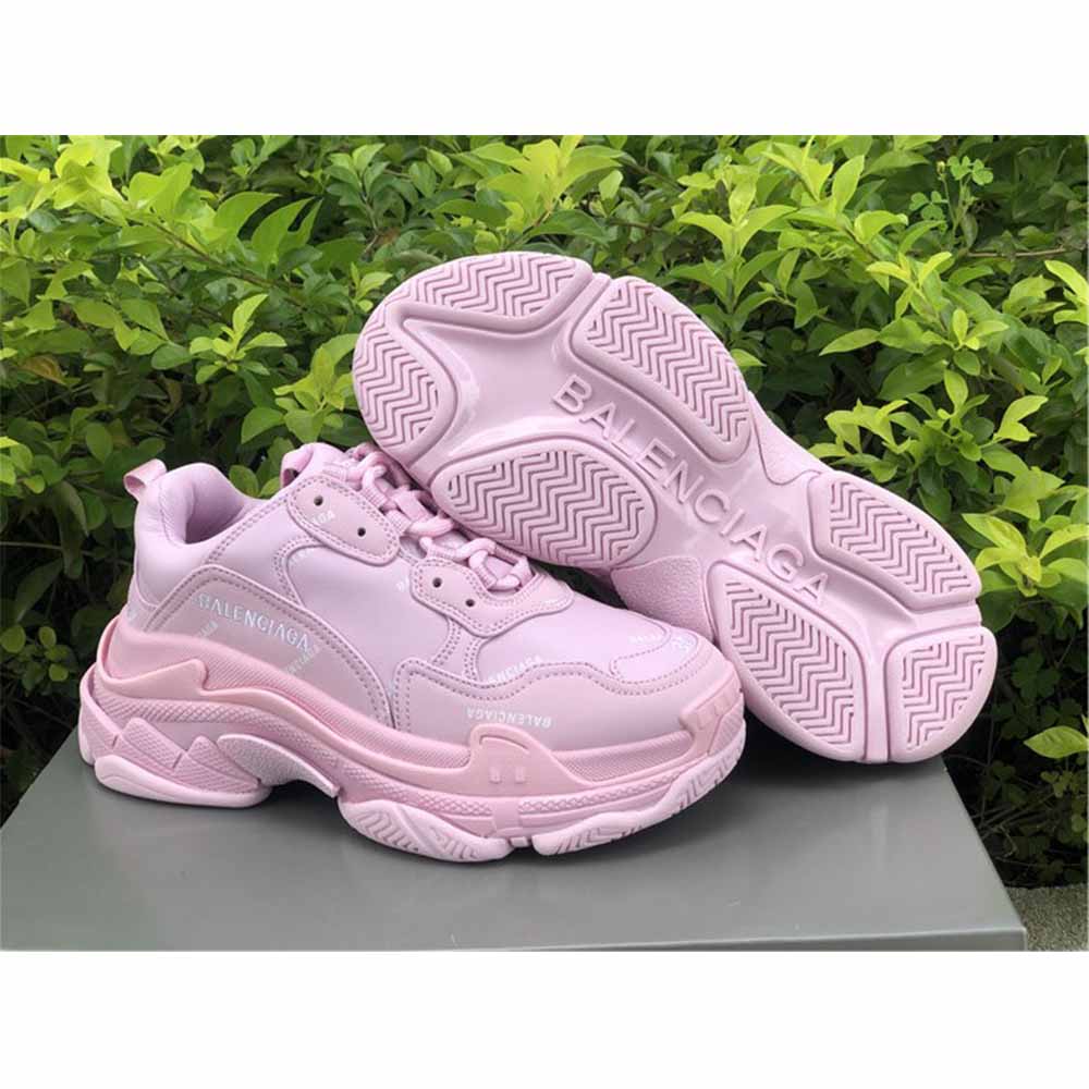 Balenciaga Triple S Logo-Print Embroidered Leather Nubuck And Mesh Sneakers - FashionPlug