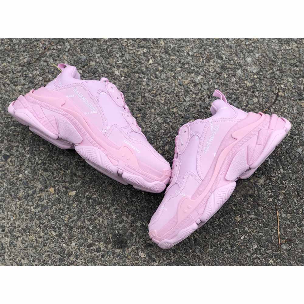 Balenciaga Triple S Logo-Print Embroidered Leather Nubuck And Mesh Sneakers - FashionPlug