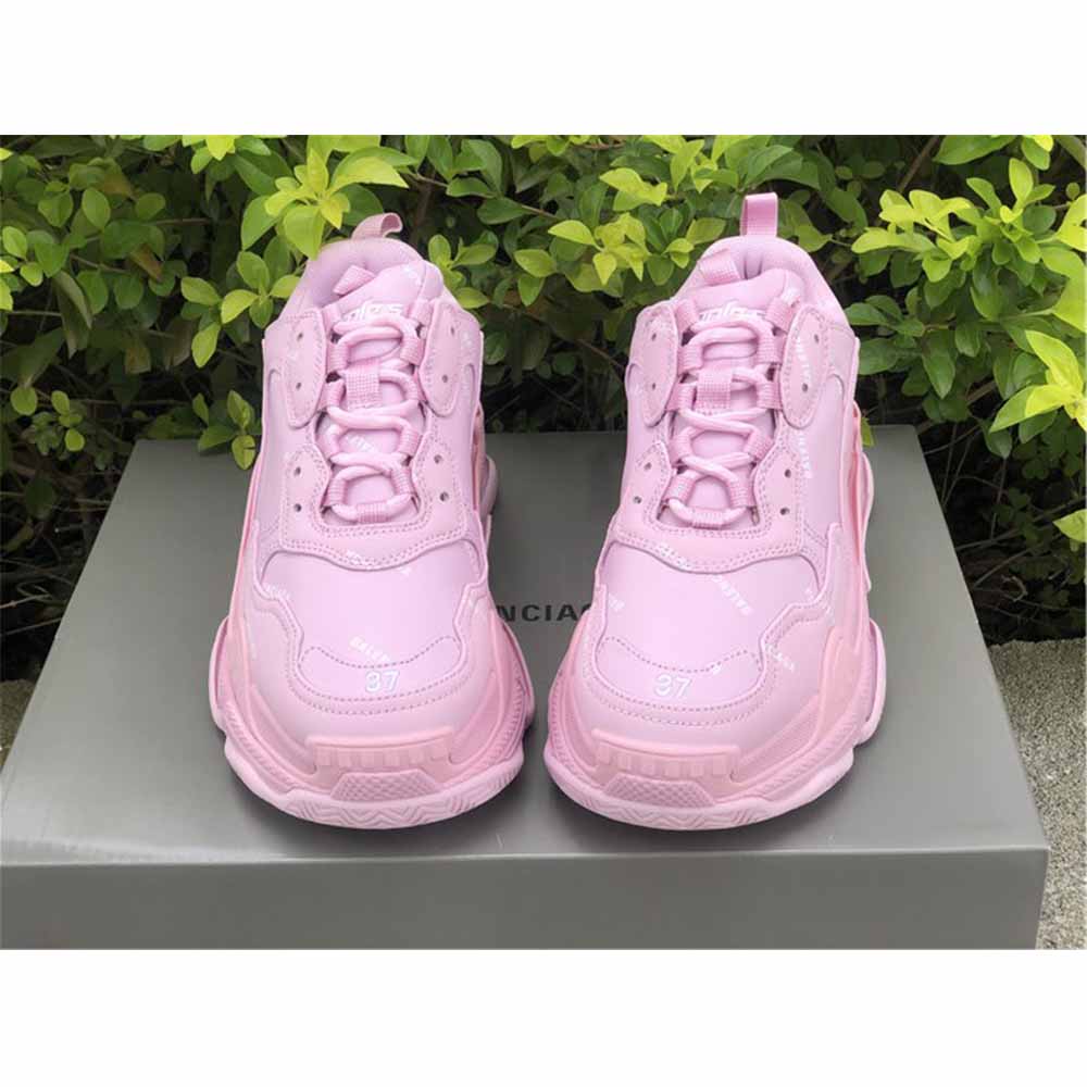 Balenciaga Triple S Logo-Print Embroidered Leather Nubuck And Mesh Sneakers - FashionPlug