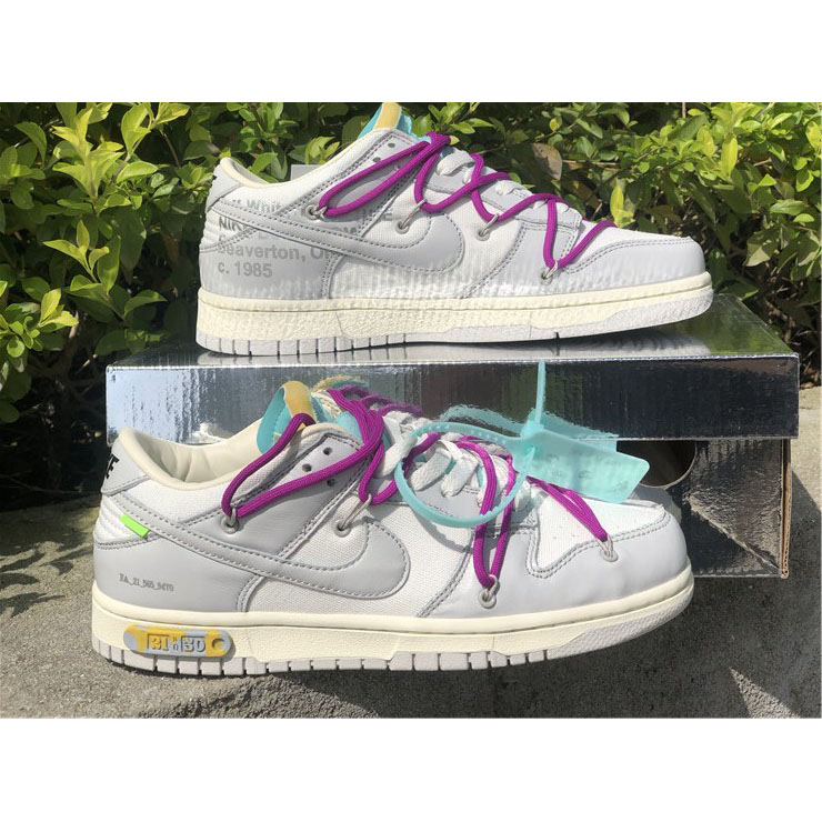 Nike Dunk Low Off-White Lot 21 Sneaker     DM1602-100 - FashionPlug