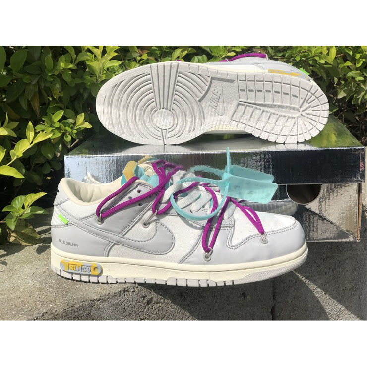 Nike Dunk Low Off-White Lot 21 Sneaker     DM1602-100 - FashionPlug