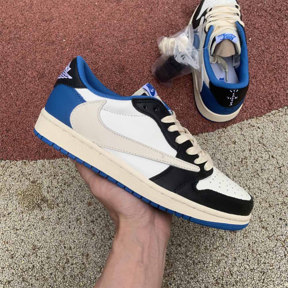 Jordan Travis Scott X Fragment X AJ1 Low OG - FashionPlug