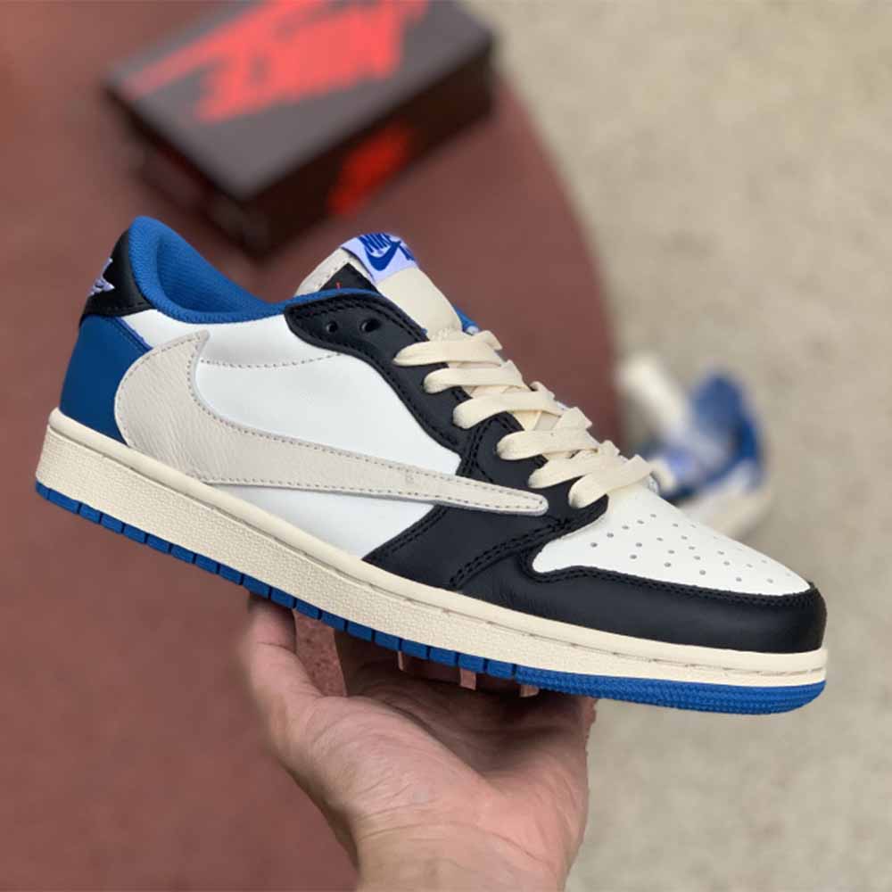 Jordan Travis Scott X Fragment X AJ1 Low OG - FashionPlug