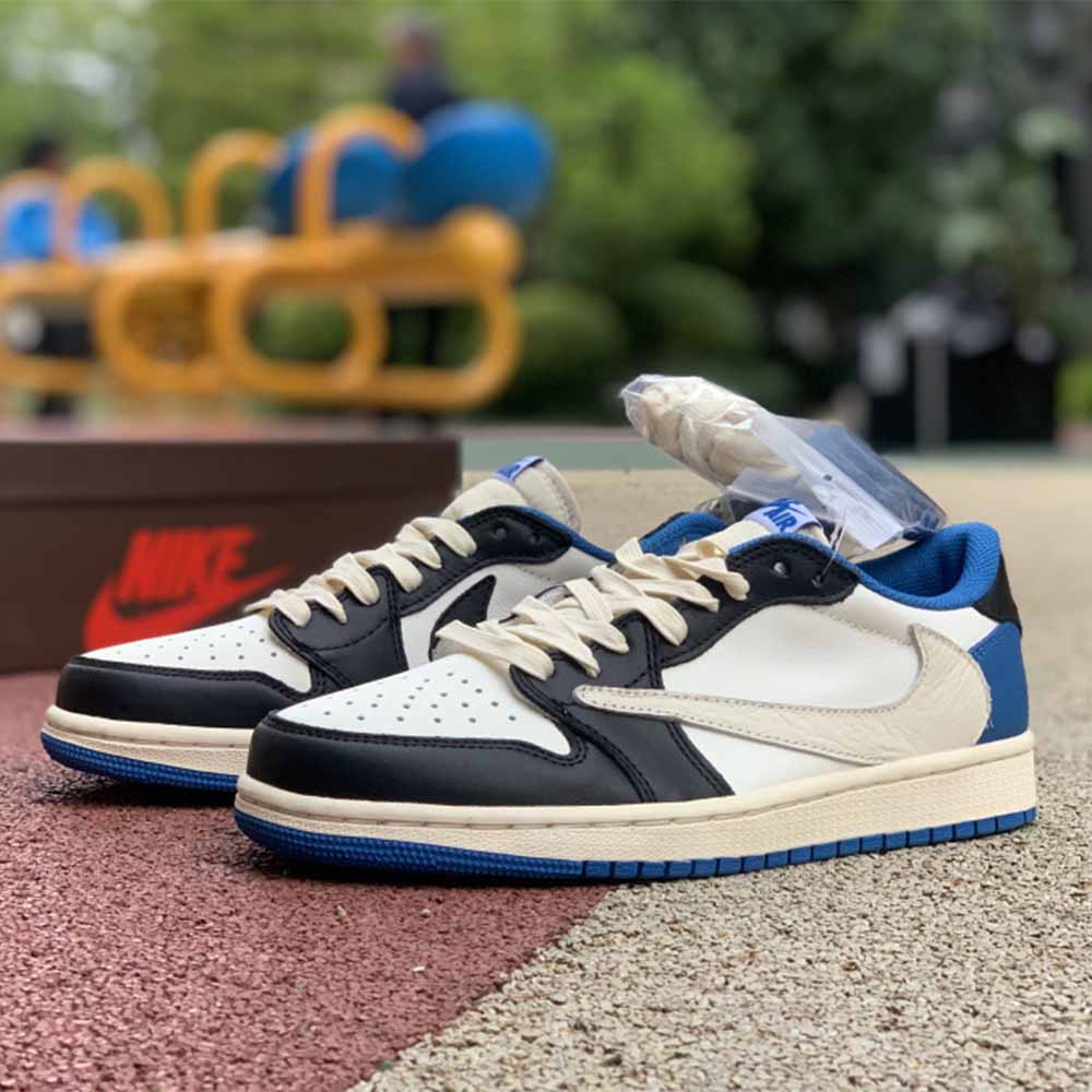 Jordan Travis Scott X Fragment X AJ1 Low OG - FashionPlug