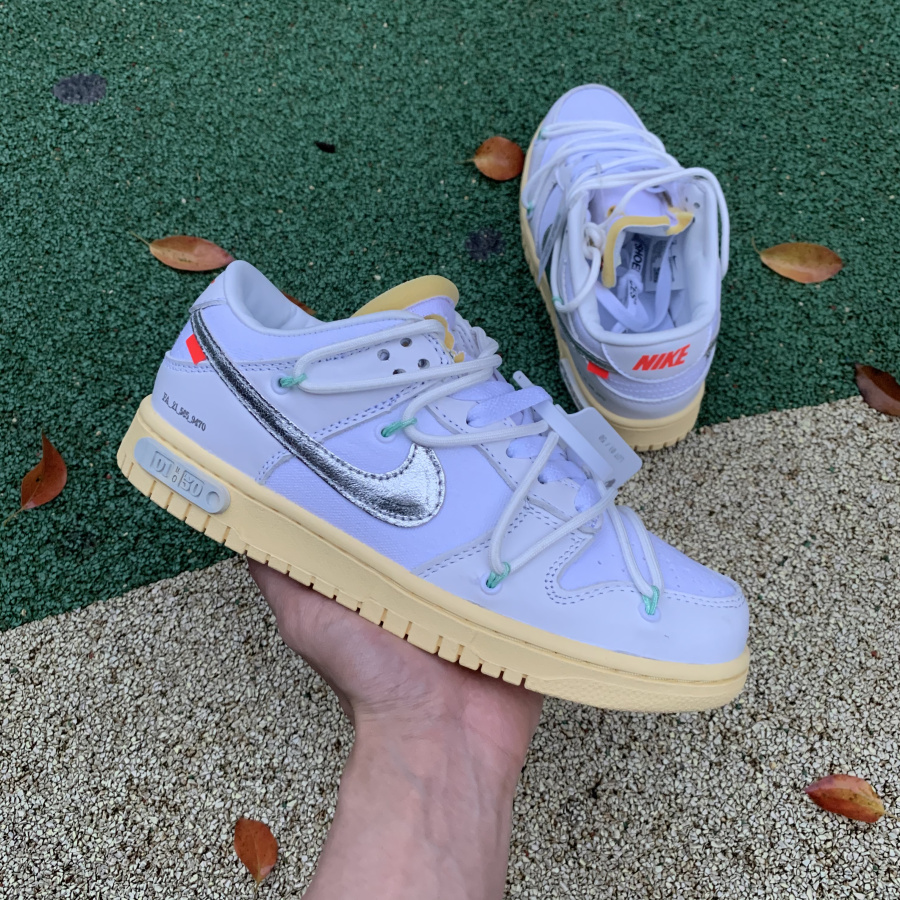 Off-White X Nike SB Dunk Low "21 Of 50"  DM1602-127 - FashionPlug