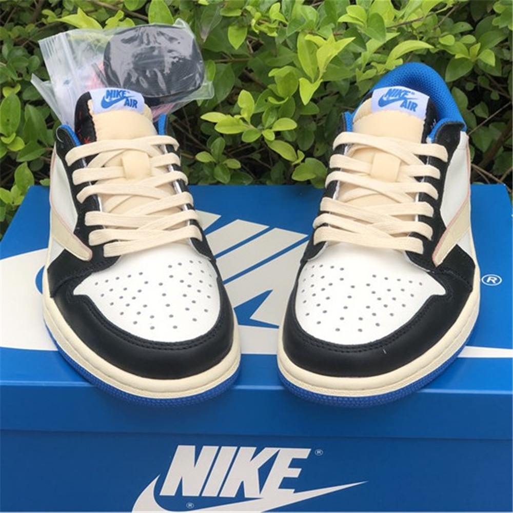 Jordan Travis Scott X Fragment X AJ1 Low OG Sneaker DM7866-140 - FashionPlug