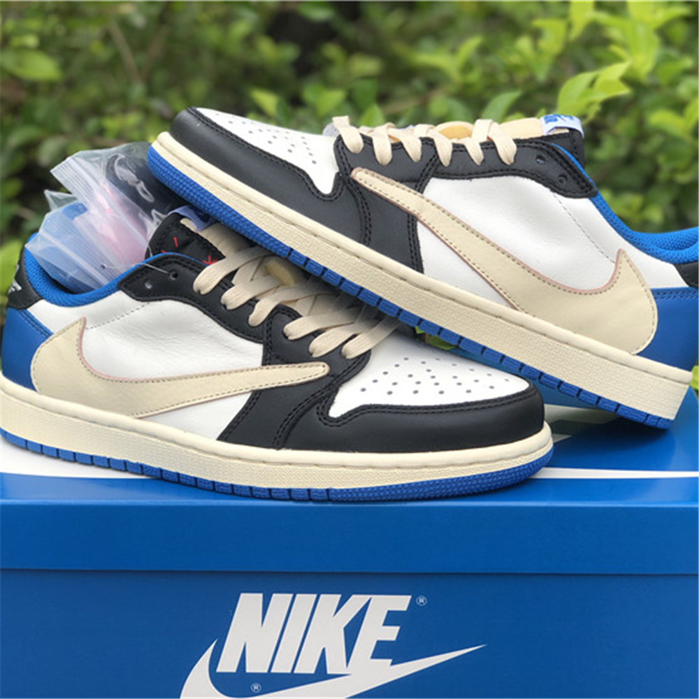 Jordan Travis Scott X Fragment X AJ1 Low OG Sneaker DM7866-140 - FashionPlug