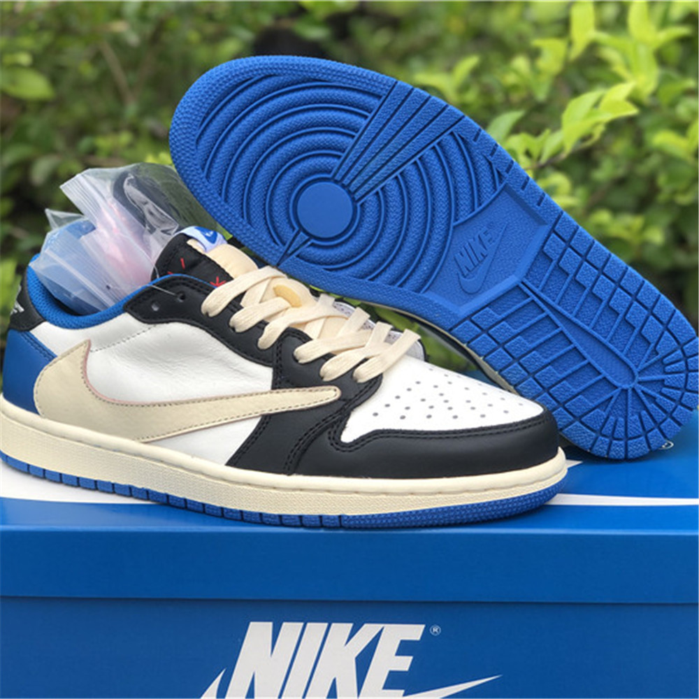 Jordan Travis Scott X Fragment X AJ1 Low OG Sneaker DM7866-140 - FashionPlug