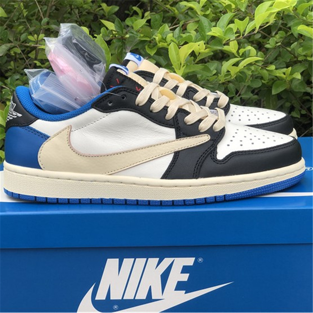 Jordan Travis Scott X Fragment X AJ1 Low OG Sneaker DM7866-140 - FashionPlug
