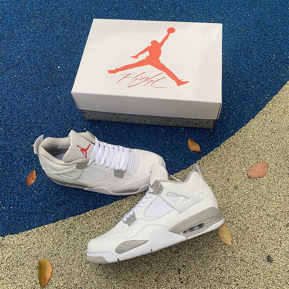 Jordan AJ 4 Retro 'White Oreo' 2021 - FashionPlug