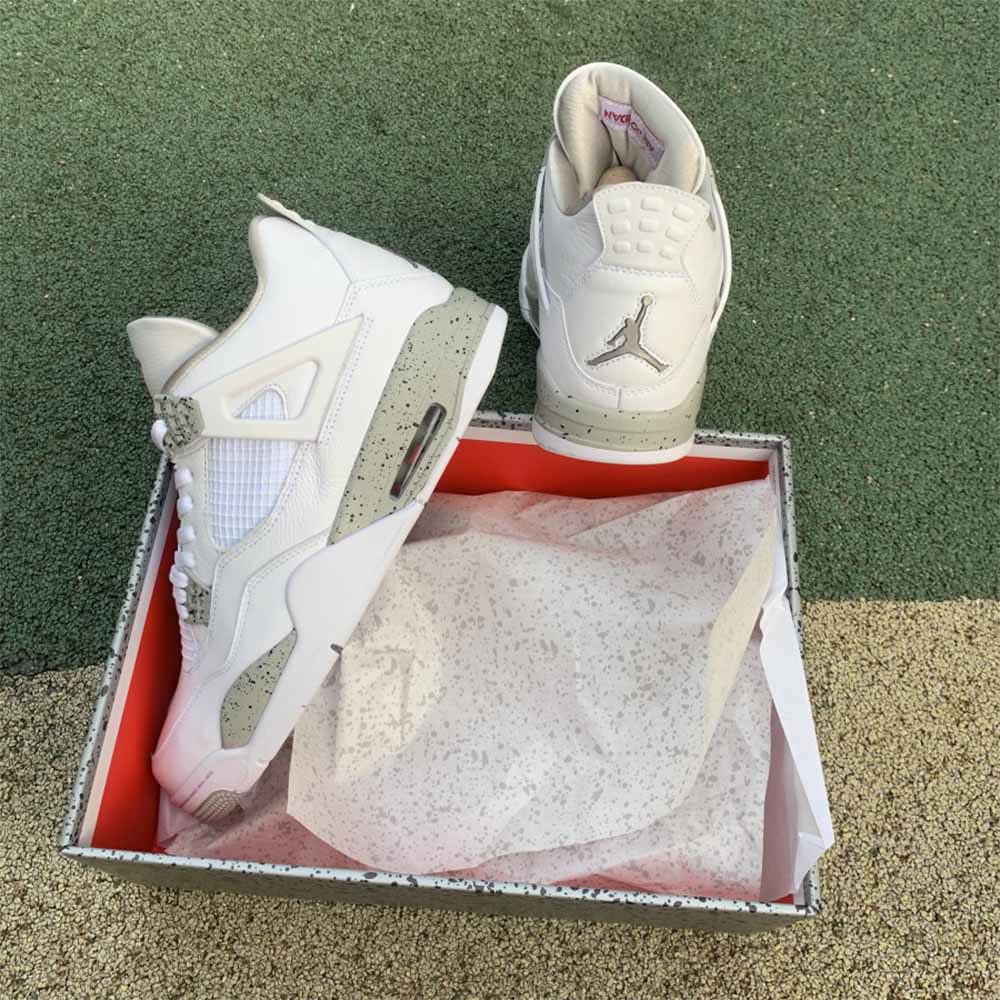 Jordan AJ 4 Retro 'White Oreo' 2021 - FashionPlug